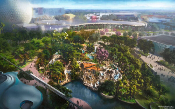 Concept airiel art for new Moana attraction