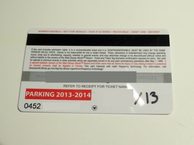 The back of the new annual passes includes a magnetic strip.