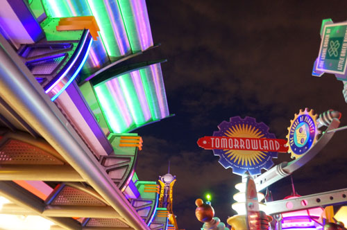 The TTA allows you to see the lights of Tomorrowland in style.