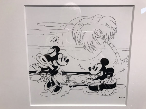 “Hawaiian Holiday” (1937). Concept sketches created for the Disney short. These sketches represent character studies designed to explore poses and concepts for the Disney animated short.