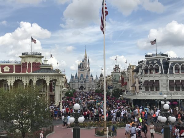 The first parades began at Main Street USA.