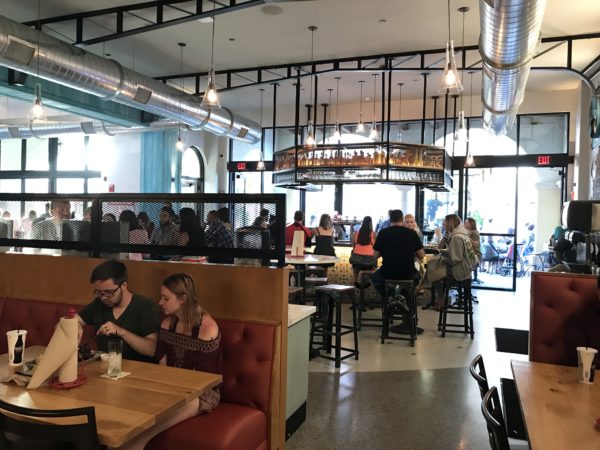 The Polite Pig features both indoor and outdoor seating.