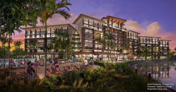 Concept Art for the new Polynesian Vacation Club Villas