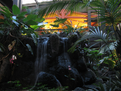 Is this the last we will see of the grand waterfall in the lobby?