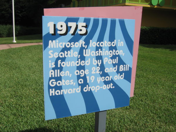 1975: Microsoft, located in Seattle, Washington, is founded by Paul Allen, age 22, and Bill Gates, a 19-year-old Harvard drop-out.