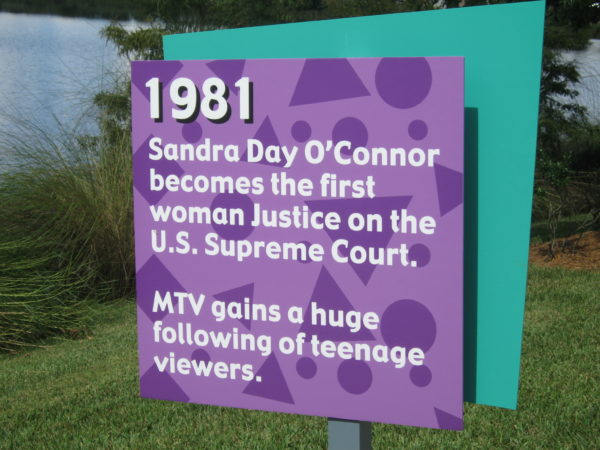 1981: Sandra Day O'Connor becomes the first woman Justice on the U.S. Supreme Court. MTV gains a huge following of teenage viewers.