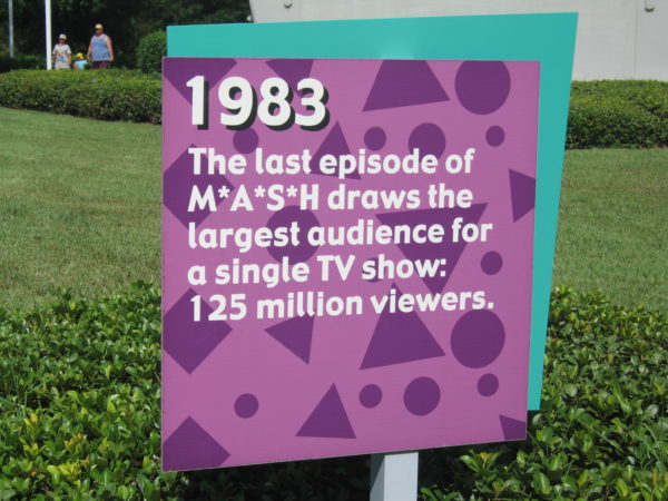 1983: The last episode of M*A*S*H draws the largest audience for a single TV show: 125 million viewers.