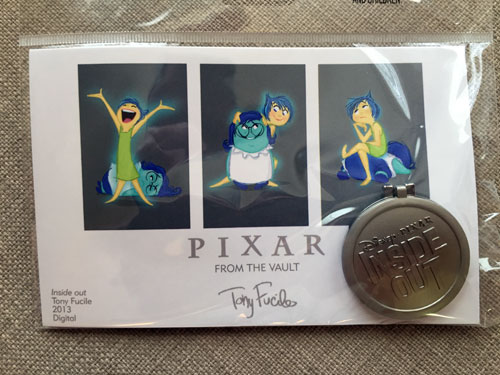 Pixar From the Vault: The Inside Out emblem.