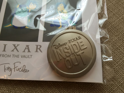 Close up of the Inside Out emblem.