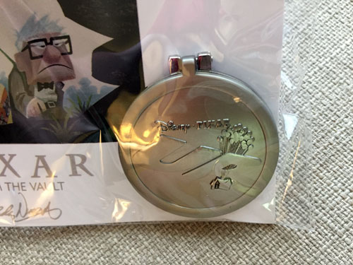 Close up of the Up emblem.