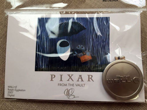 Pixar From the Vault: Wall-E emblem.