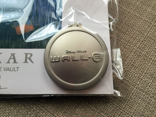 Close up of the Wall-E emblem.