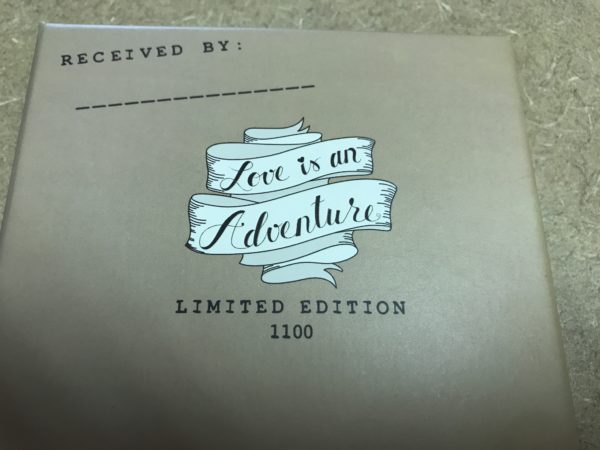 Limited edition Love is an Adventure pin pack.