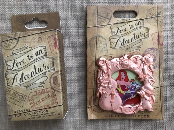 Limited Edition Roger Rabbit and Jessica Rabbit pin with box.