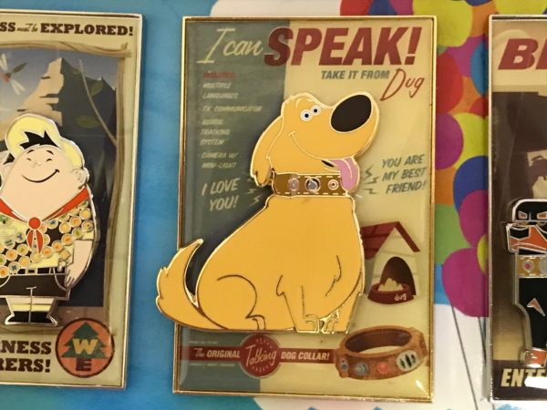 Dug is showing off his bark-o-lator collar!