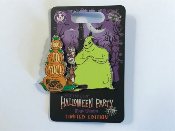 Limited edition 2019 "Boo to You" Oogie Boogie, Lock, Shock, and Barrel pin.