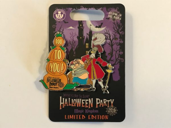 Limited edition 2019 "Boo to You" Captain Hook and Mr. Smee Pin.