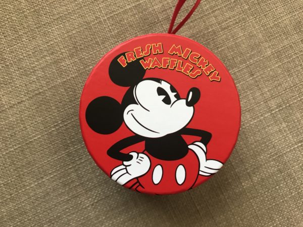 How about some fresh Mickey waffles? This box looks like a waffle iron!