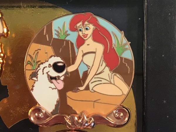 When Ariel arrives on land, she meets Prince Eric's sheepdog, Max.