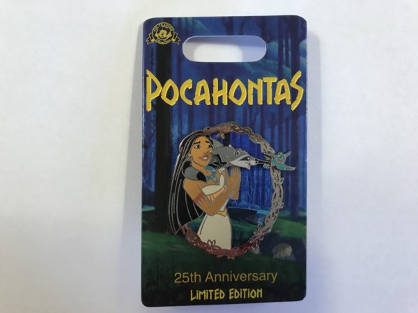 Here is Pocahontas with her friends Meeko and Flit!