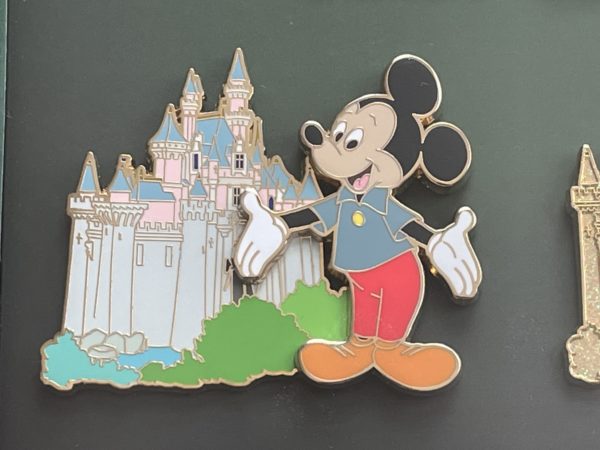A casual Mickey with a beautiful Disney castle.