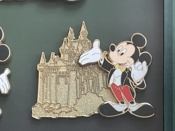 A formal Mickey in gold trim.