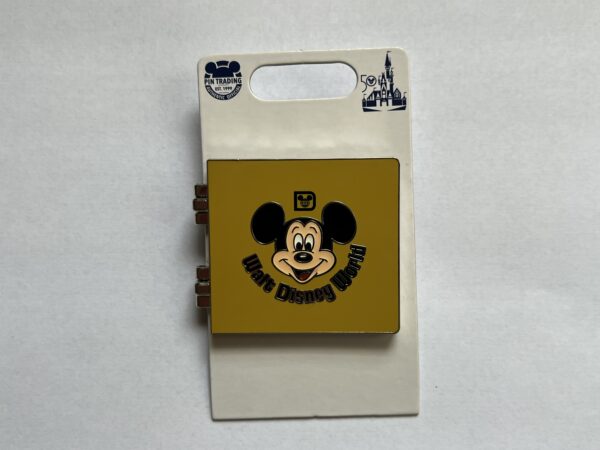 Celebrate with a Mickey pin in classic Mickey style.