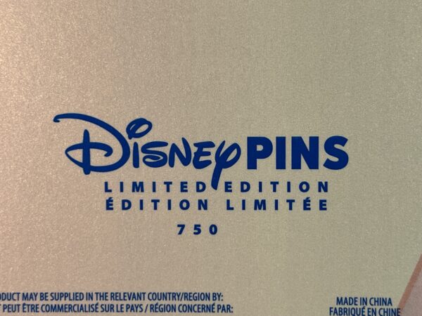 Disney made only 700 copies of this special pin.