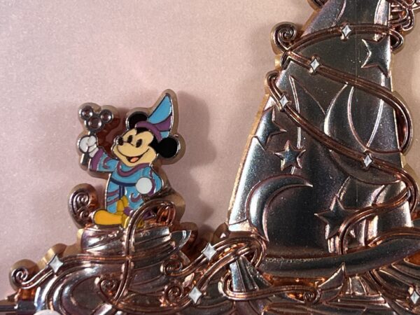 Mickey is having fun, as usually.