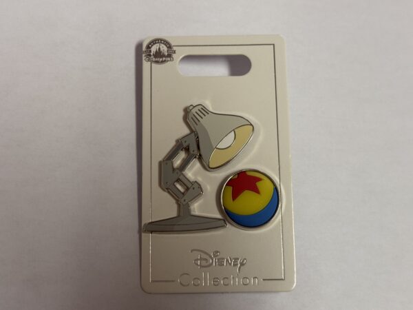 The Pixar lamp and ball logos.