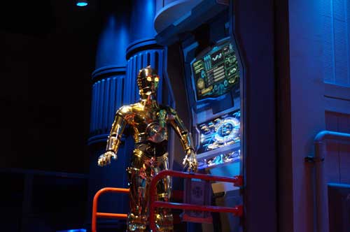 Star Tours offers a great queue these days.