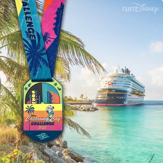 Walt Disney World Marathon Weekend Castaway Cay Challenge Medal. Photo Credit © Disney Enterprises, Inc. All Rights Reserved.