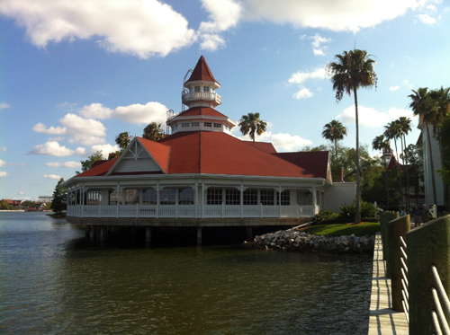 It's a bit fancy, but Narcoossee's is close to the Magic Kingdom.