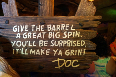 Final stop - spinning barrels.