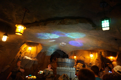 ...and see the Dwarfs projected onto the ceiling.