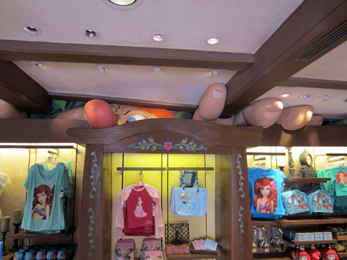 Look out for the giant in the ceiling!