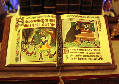 Snow White tribute book, in German, located in Princess Fairytale Hall.