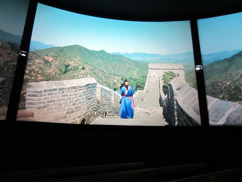 The new Soarin' film uses the same Great Wall location as the original China pavilion film.
