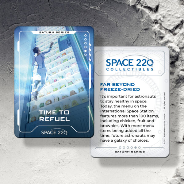Space 220 Collectible Trading Card 3. Photo Credits © Disney Enterprises, Inc. All Rights Reserved.