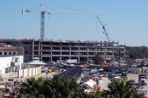 The second Disney Springs parking garage is coming along, but it will be a while before it is open.