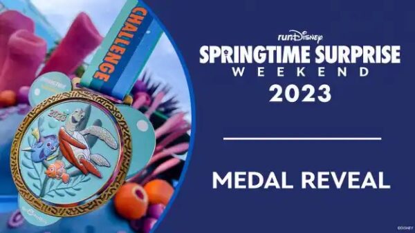 runDisney Springtime Surprise Weekend 2022 Medal Reveal. Photo Credit © Disney Enterprises, Inc. All Rights Reserved.