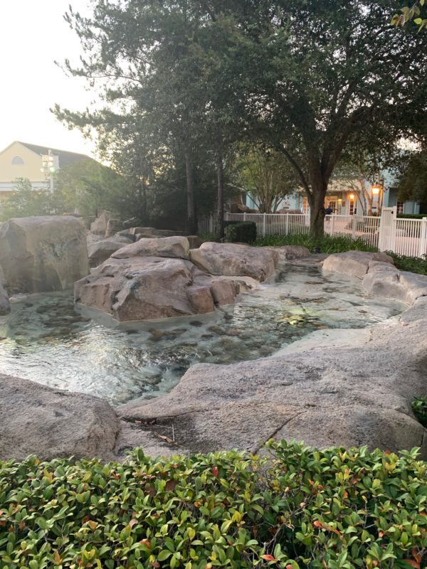 The mineral springs theme is obvious throughout the resort.