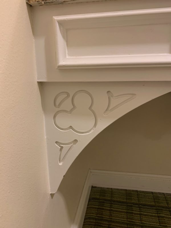 Check out the hidden Mickey under the bathroom sink!