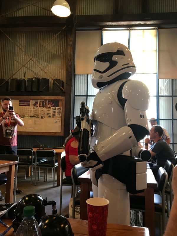 Get your picture taken with a Storm Trooper during lunch. They stop by your table - no waiting.