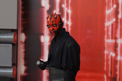 This Darth Maul character was amazing - even down to his evil-looking eyes.