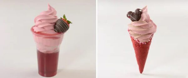 Dole Whip Float and Red Velvet Cone. Photo Credit © Disney Enterprises, Inc. All Rights Reserved