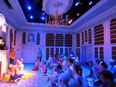 tales-with-belle-library The crowd in the library seemed to enjoy the show.