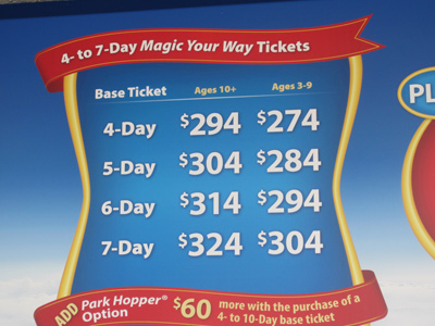 Disney raises ticket prices for 2014.