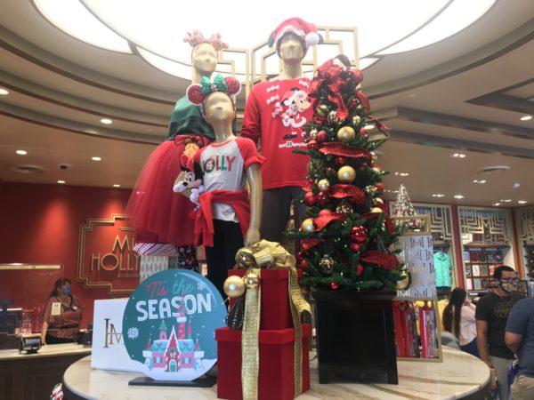 Back at Mickey's of Hollywood, Disney has plenty of Christmas merchandise for sale.