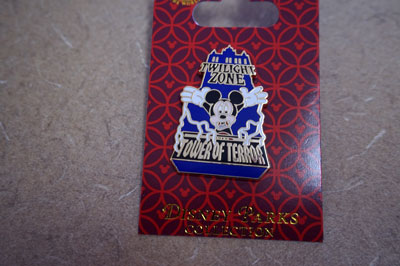 Close up of Disney Trading Pin with Mickey Mouse.